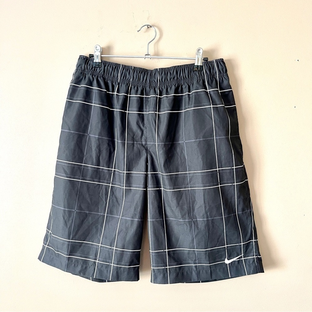 NIKE | Windowpane Check Swim Trunks Sz M